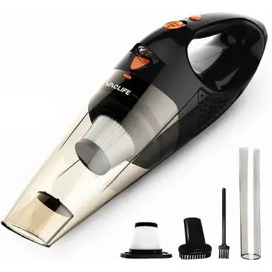 VacLife Mini Portable Rechargeable Cordless Handheld Vacuum Cleaner with 2 ...