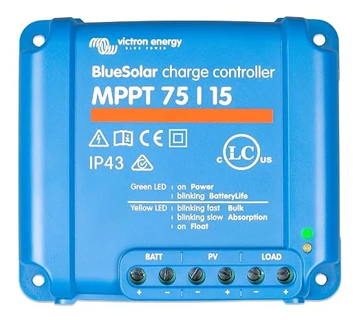 Victron Energy BlueSolar MPPT 100V 20 amp 48-Volt Solar Charge Controller