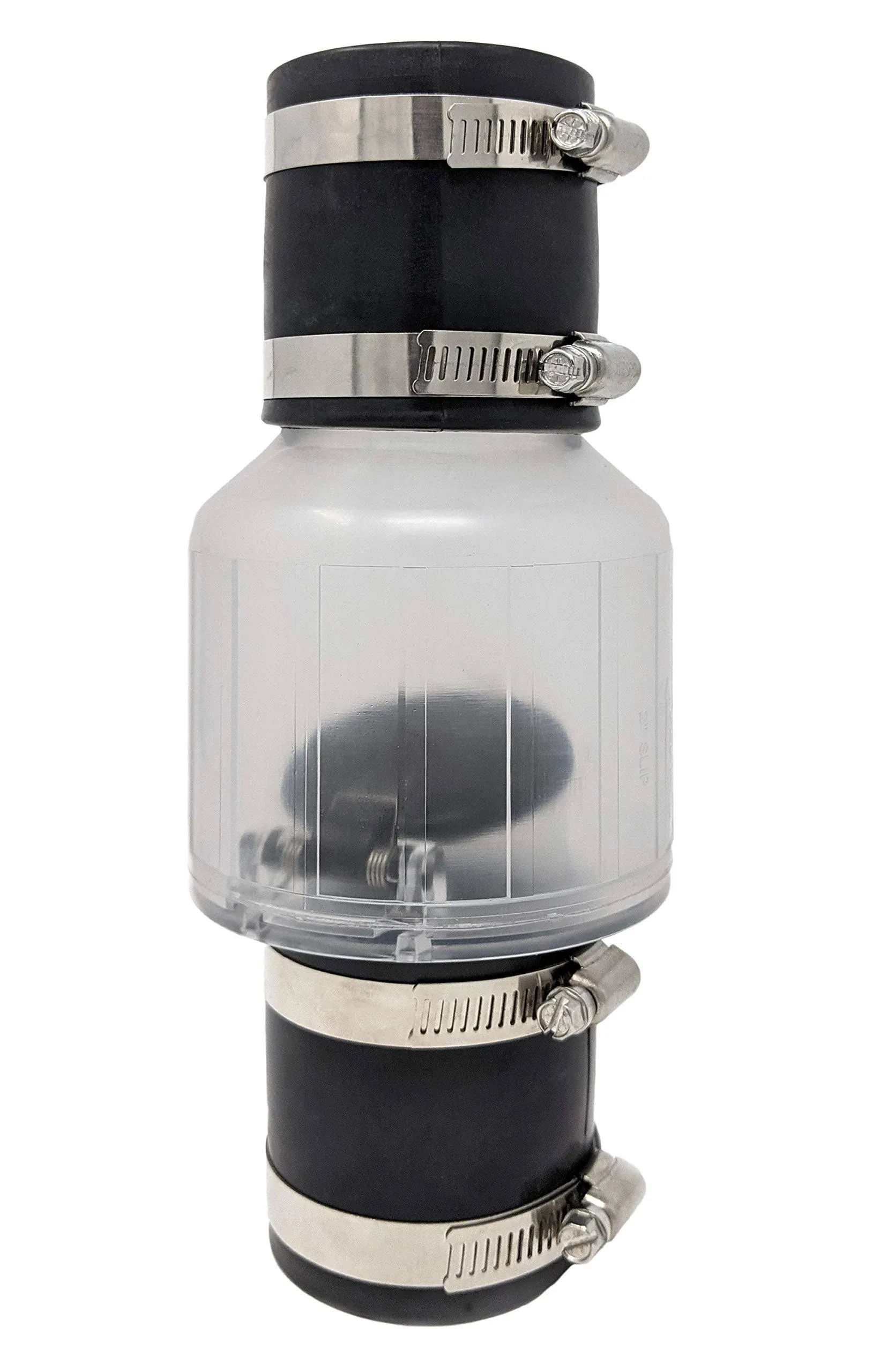 PumpSpy 2 in. Silent Clear Sewage or Sump Pump Check Valve