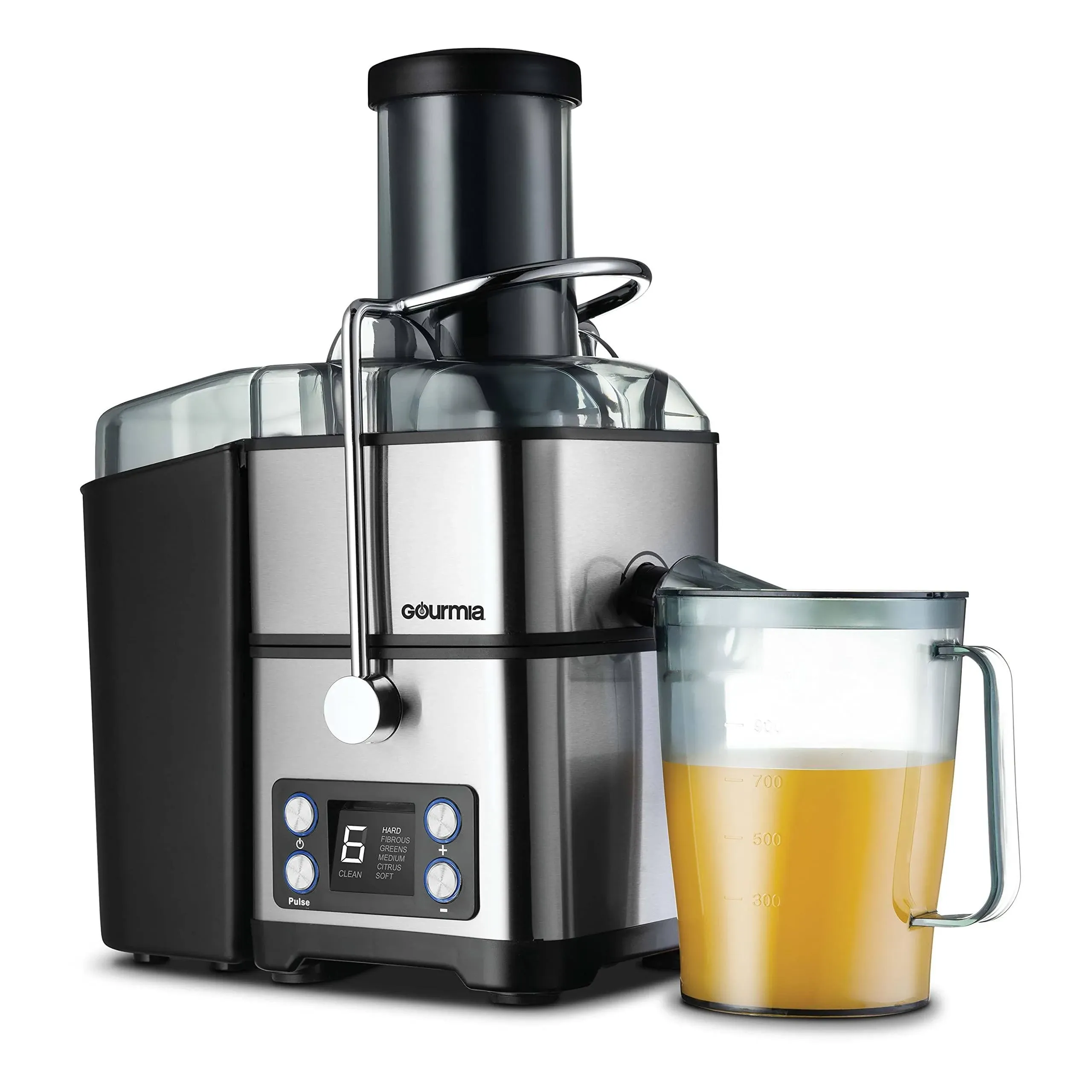 Gourmia 6-Speed Big Mouth Extraction Digital Juicer with Self-Cleaning Cycle