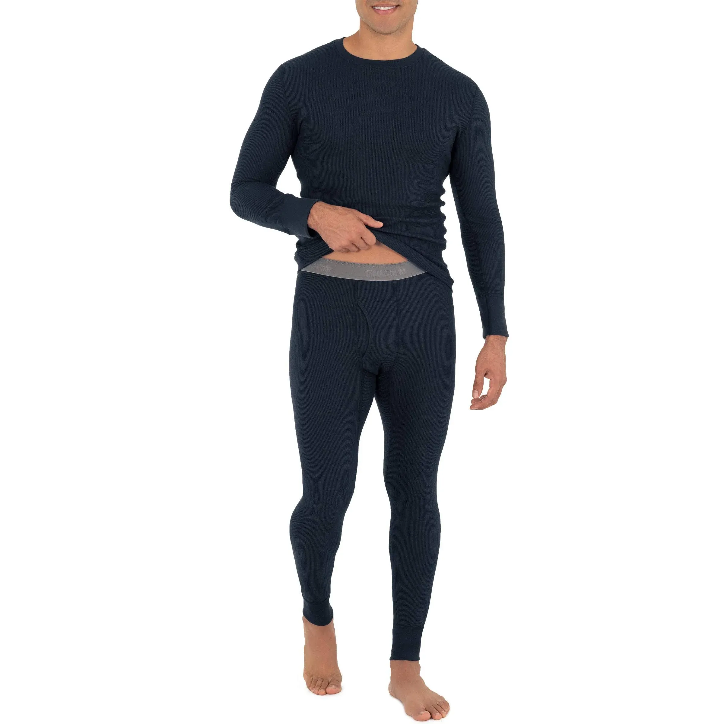 Fruit of the Loom Men's Recycled Waffle Thermal Underwear Set