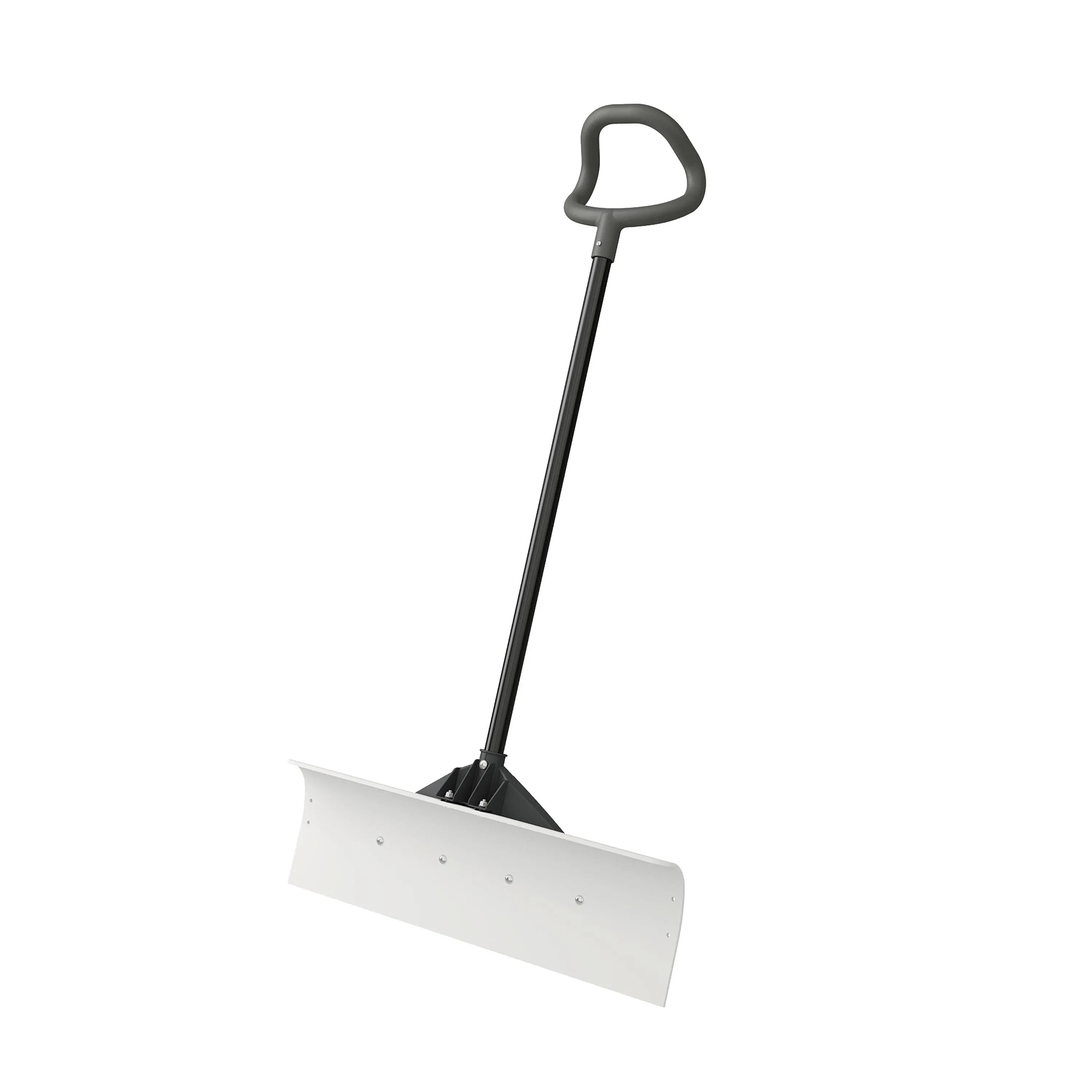 30&#034; Wide Ultra High Poly Non Stick Blade Pusher Snow Shovel Steel Handle