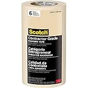 Scotch 2020 Contractor Grade 6-Pack 1.41-in x 60 Yard(s) Masking Tape