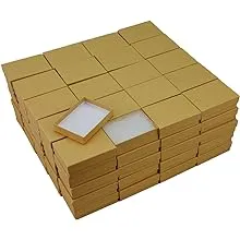 Kraft Cotton Filled Jewelry Box #32 (Case of 100)