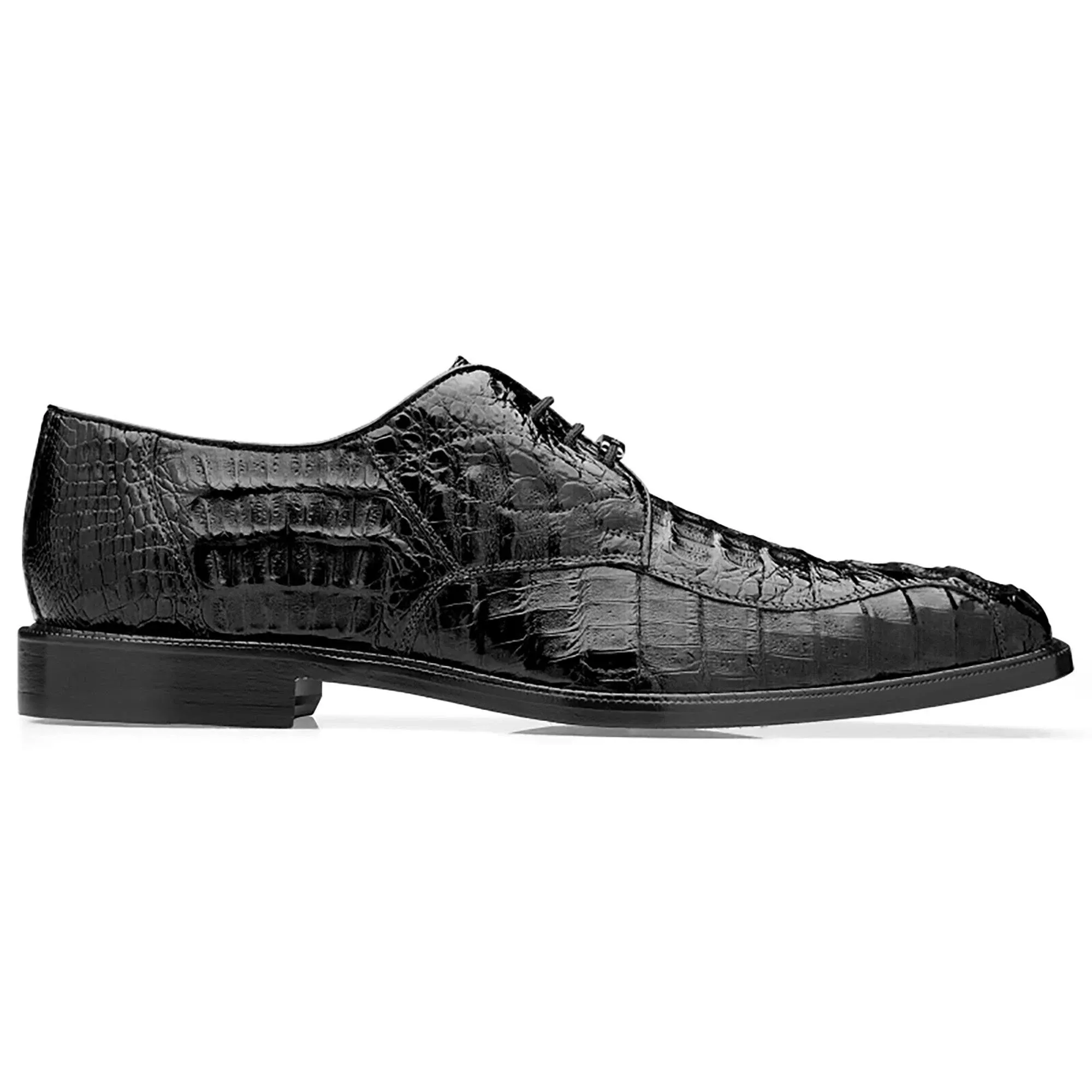 Belvedere Chapo Black Genuine Crocodile Men&#039;s Oxfords