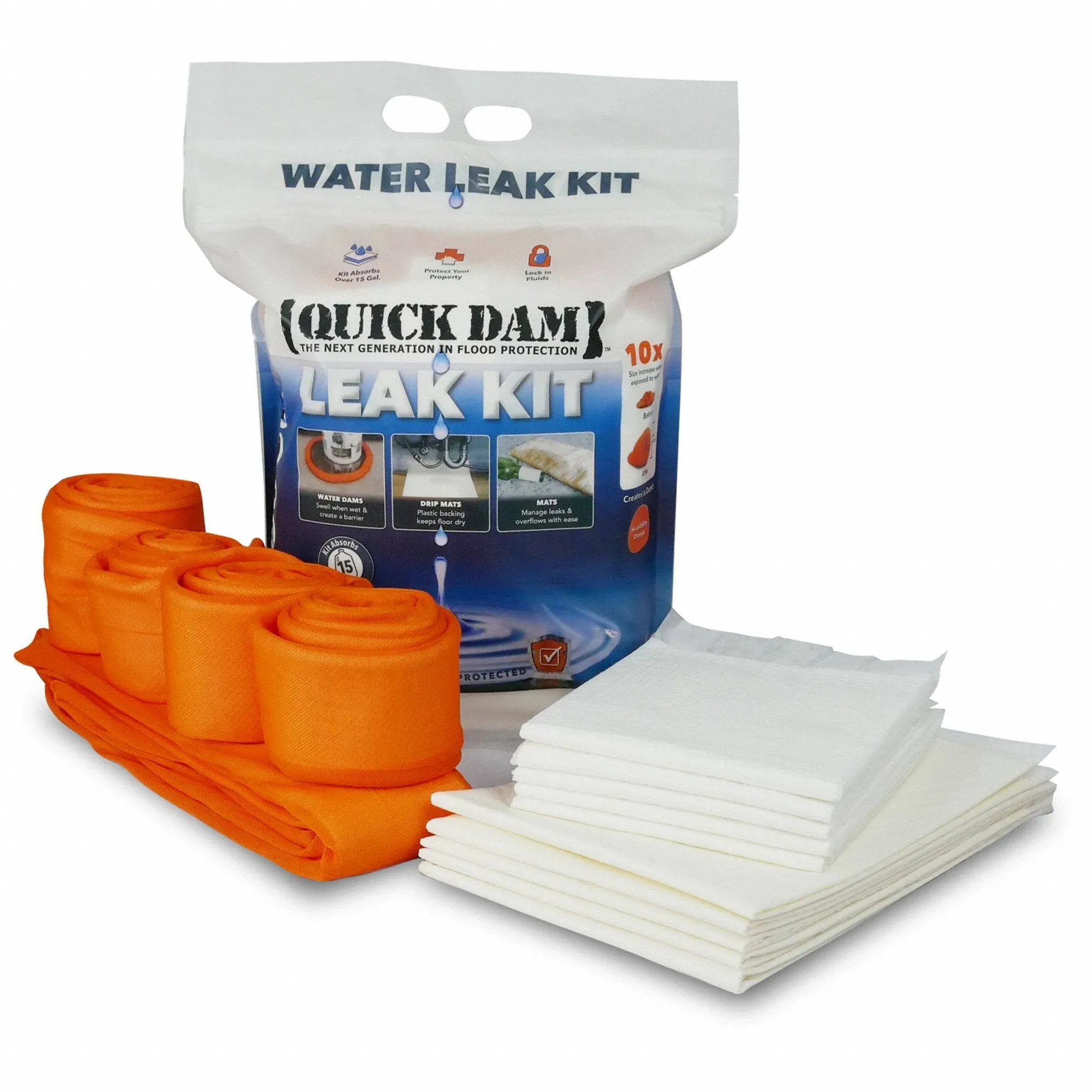 A-Must-Have QUICK DAM Indoor Flood Leak Kit, Next Generation In Flood Protection