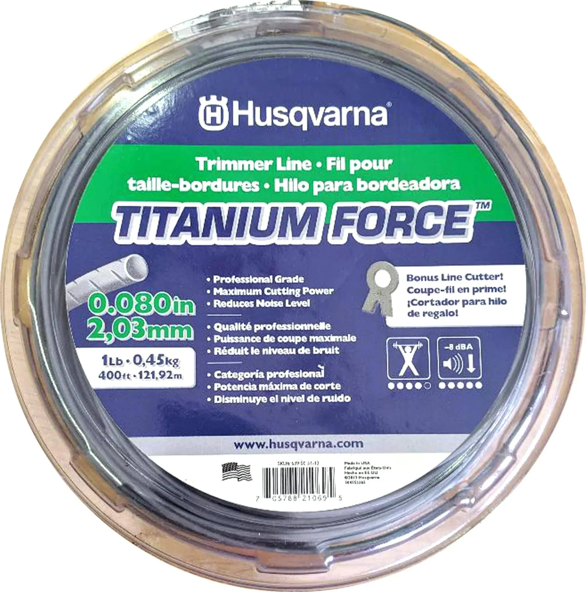 Husqvarna .080 1# Spool TITANIUM LINE#639005113