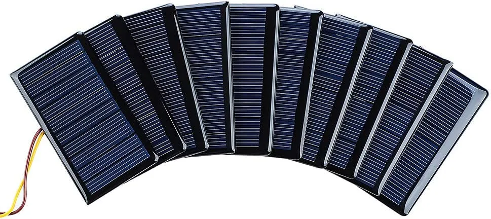 SUNYIMA 10pcs 5V 60mA Mini Polycrystalline Solar Panels Cells 68mmx37mm/2.67"x1 ...