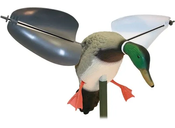 MOJO OUTDOORS WIND DUCK DRAKE MALLARD WIND-POWERED SPINNING-WING DECOY