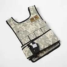 CROSS101 Adjustable Camouflage Weighted Vest Without Shoulder Pads