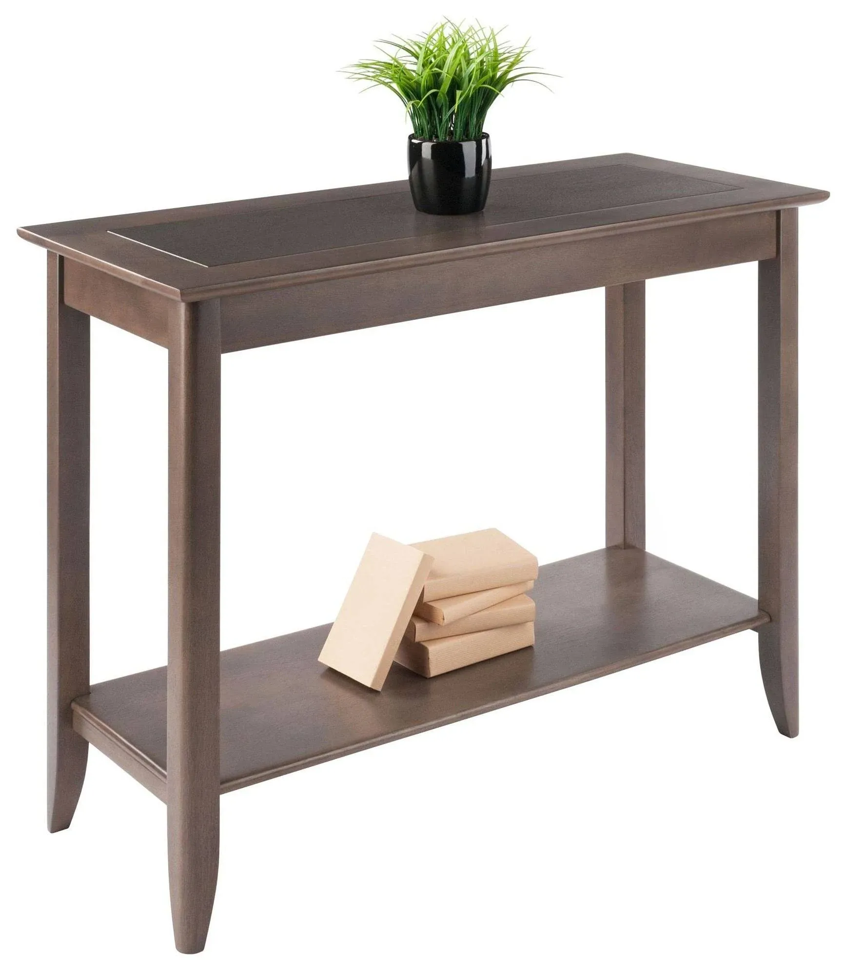 Winsome Wood Santino Casual Oyster Gray Console Table Lowes.com