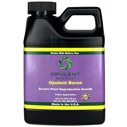 Opulent Boron | 16 fl. oz. | Boost Plant reproductive Growth | Liquid Boron FertilizerOpulent Boron | 16 fl. oz. | Boost Plant reproductive Growth | Liquid Boron Fertilizer