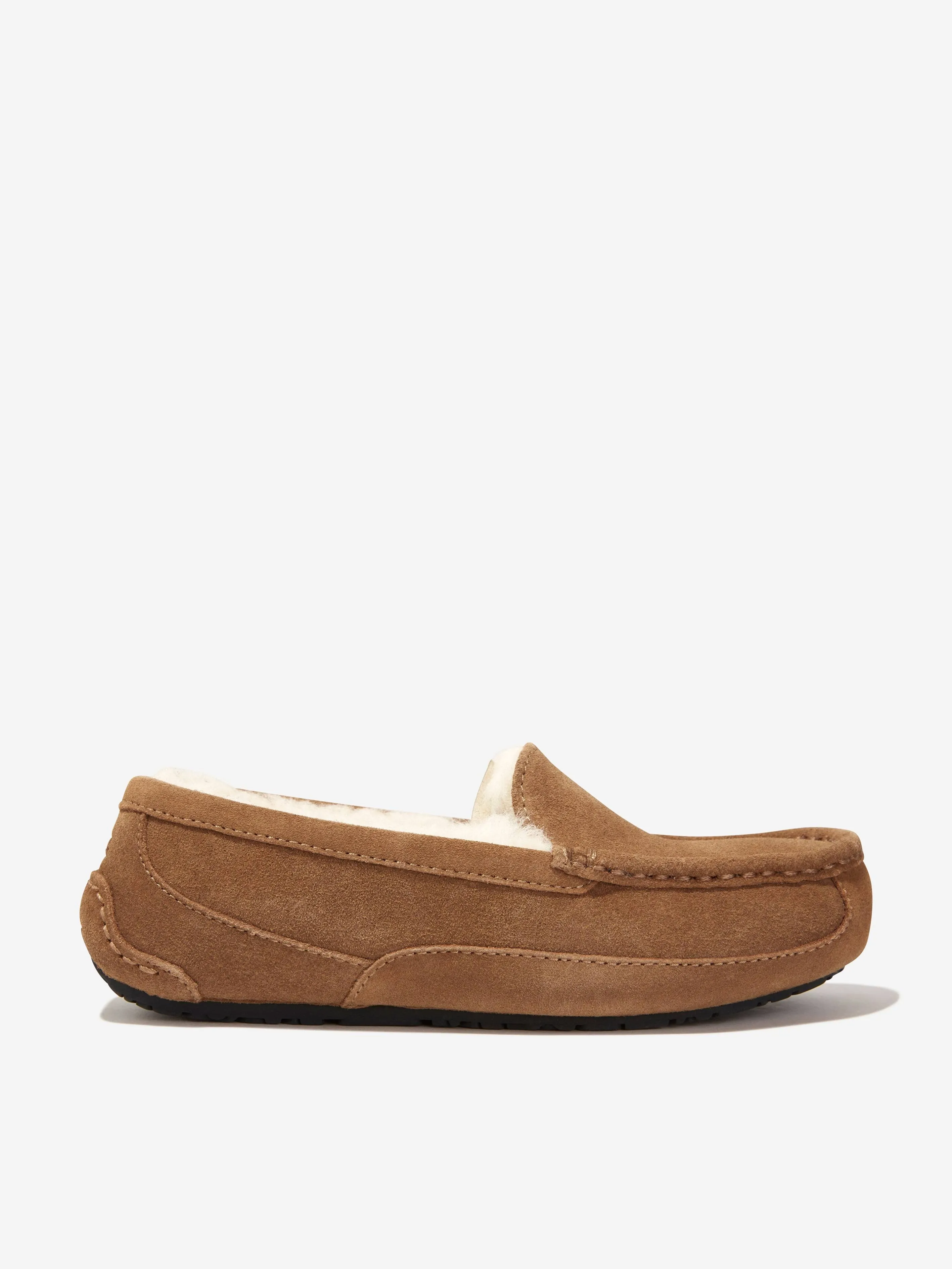 Kids Ascot Slipper - Chestnut Suede