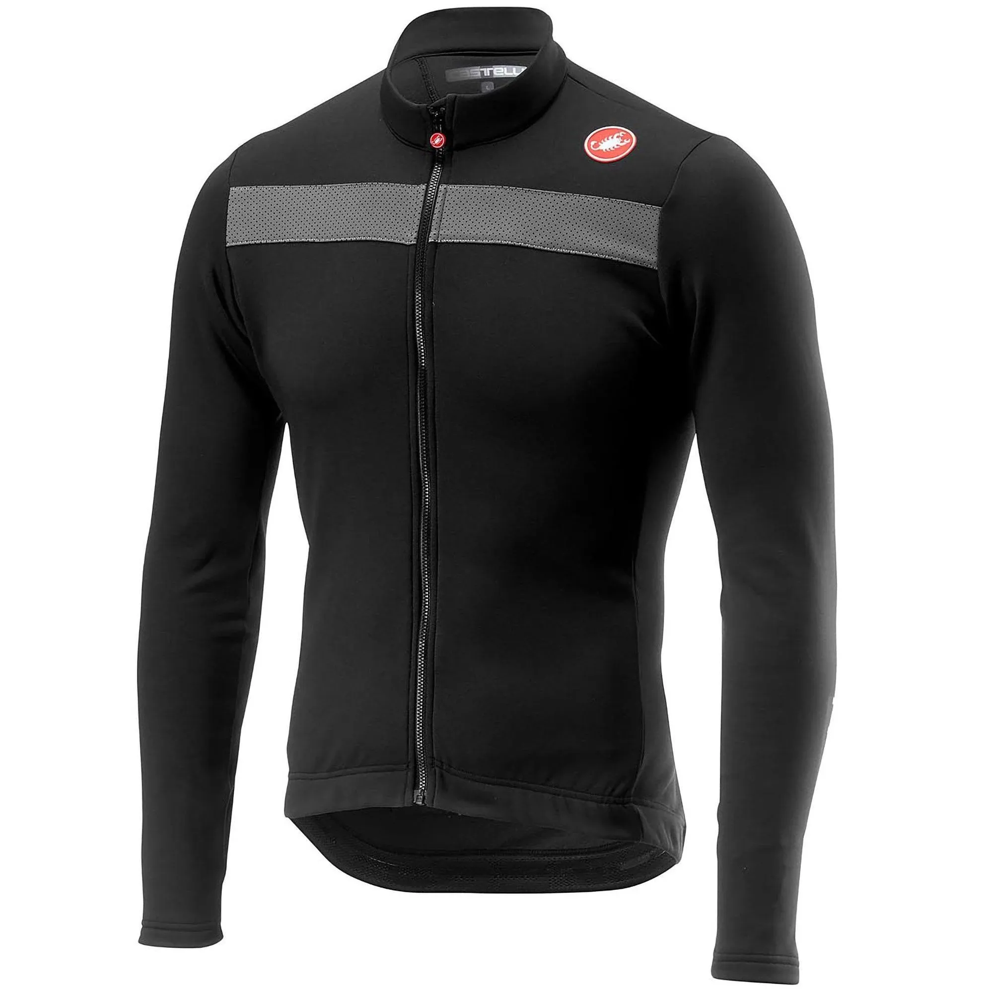 Castelli Puro 3 Jersey FZ XL Light Black