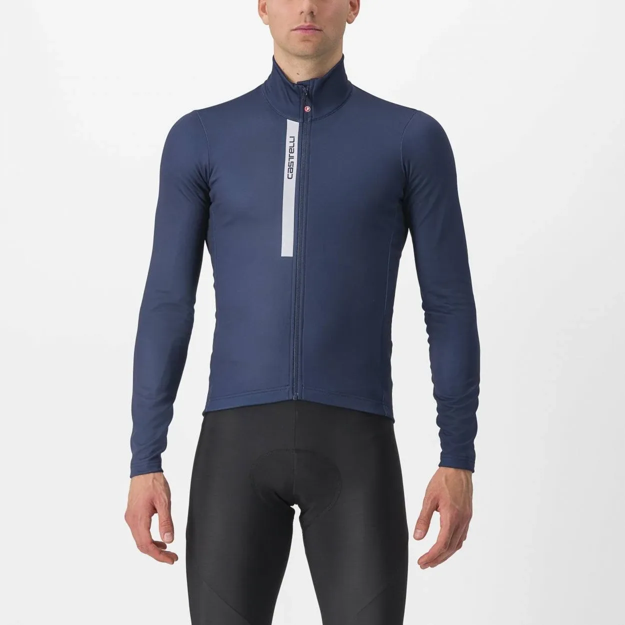 Castelli Entrata Thermal Long Sleeve Jersey Night Blue - S