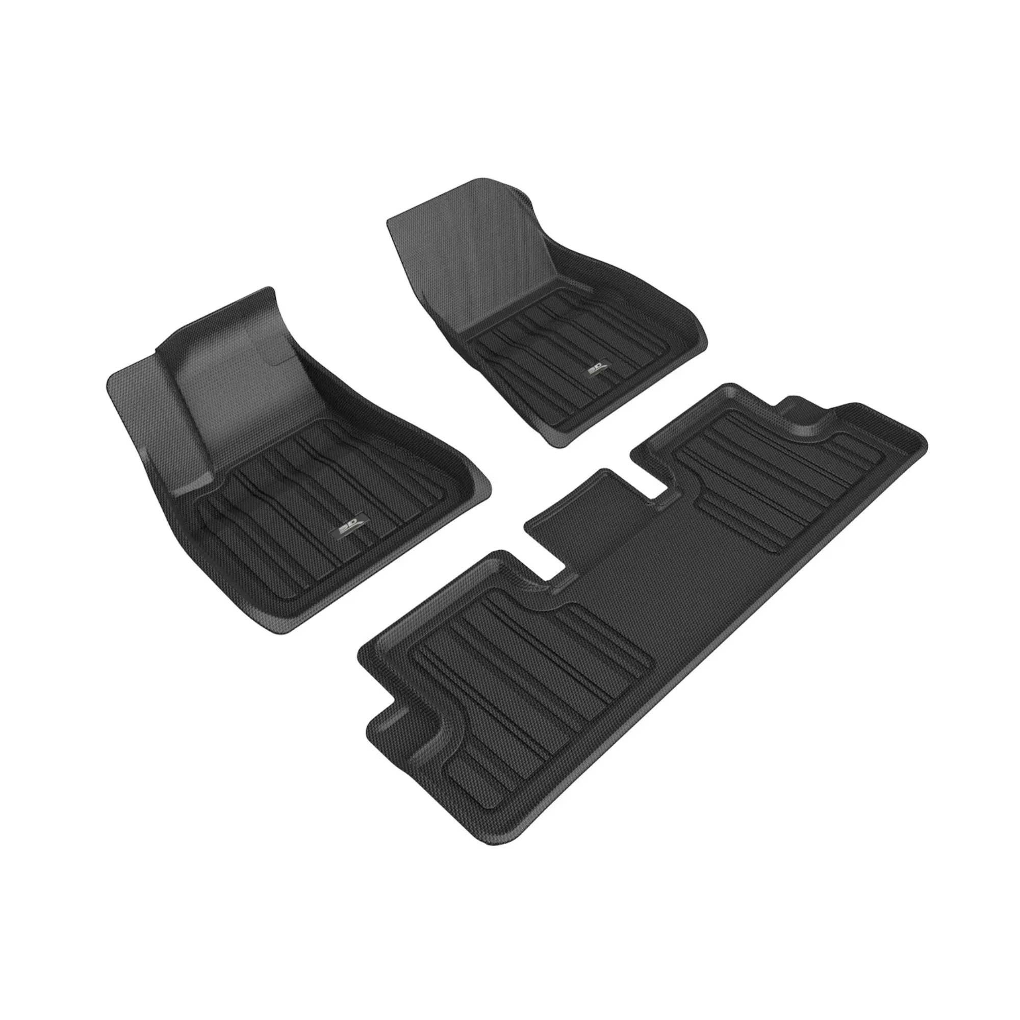 3D MAXpider 2020-2022 Tesla Model 3 Elitect 1st & 2nd Row Floormats - Black