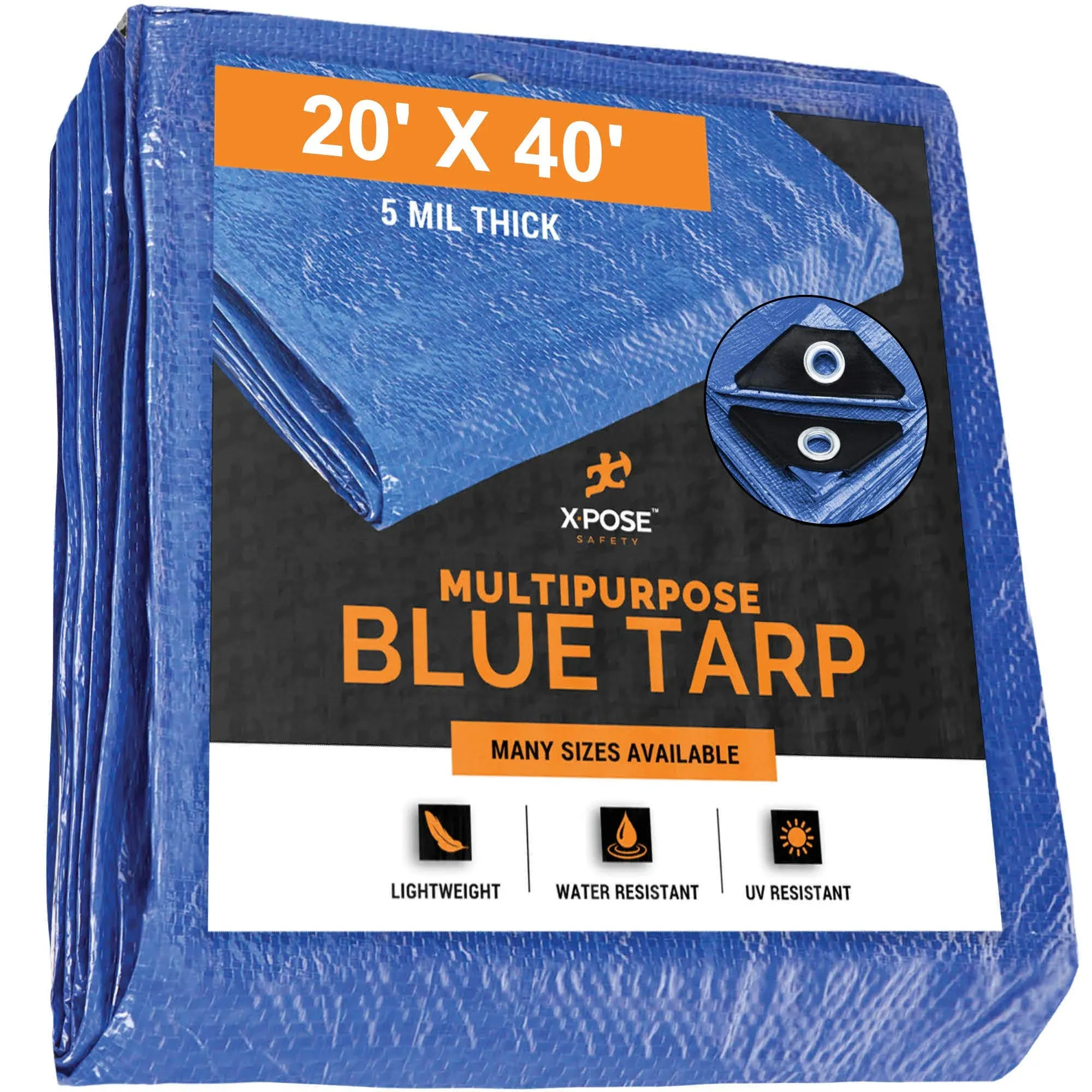 Xpose Safety Better Blue Poly Tarp BT-2040-X