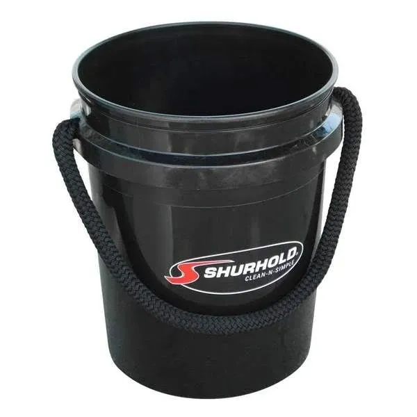 Shurhold Rope Handle Black Bucket 5 Gallon 2452