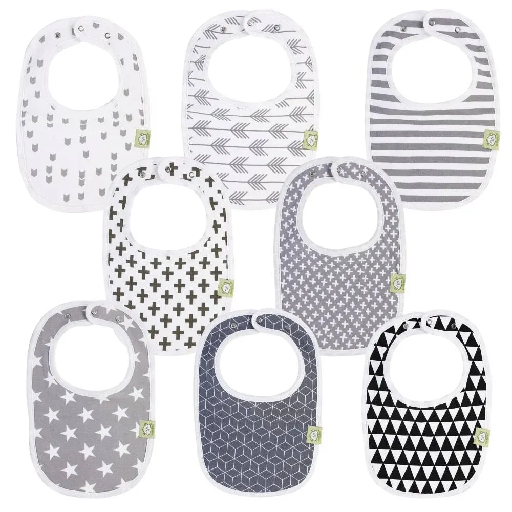 KeaBabies 8-Pack Baby Drool Bibs