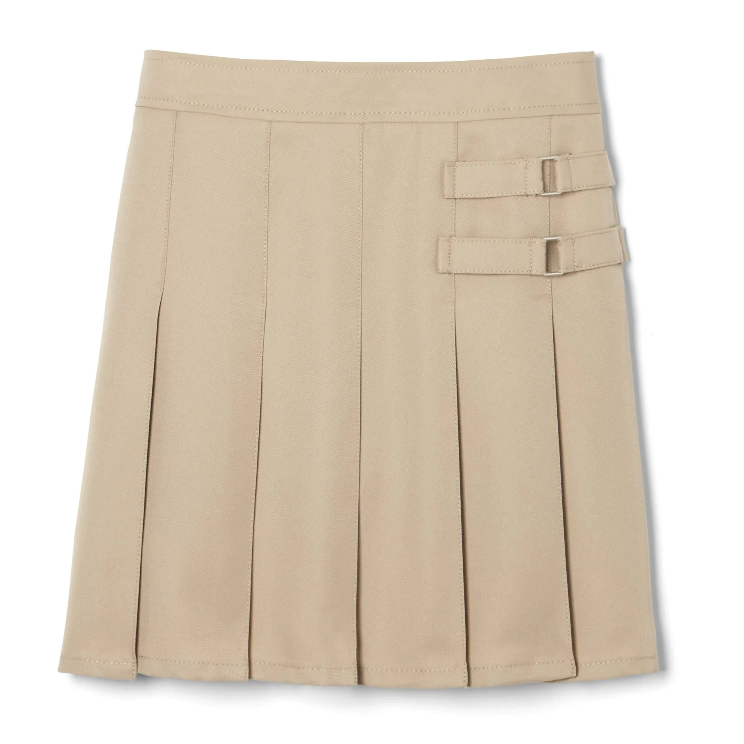 2-Tab Pleated Scooter - Khaki