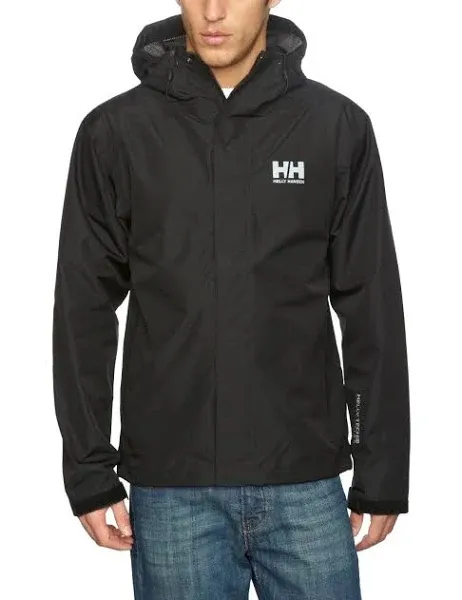 Helly Hansen Men's Seven J Casual Rain Jacket - Black - L