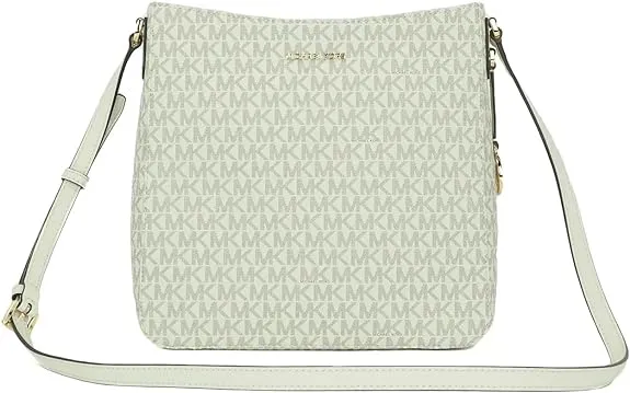 Michael Kors Jet Set Travel Large Messenger Bag (Light Cream)