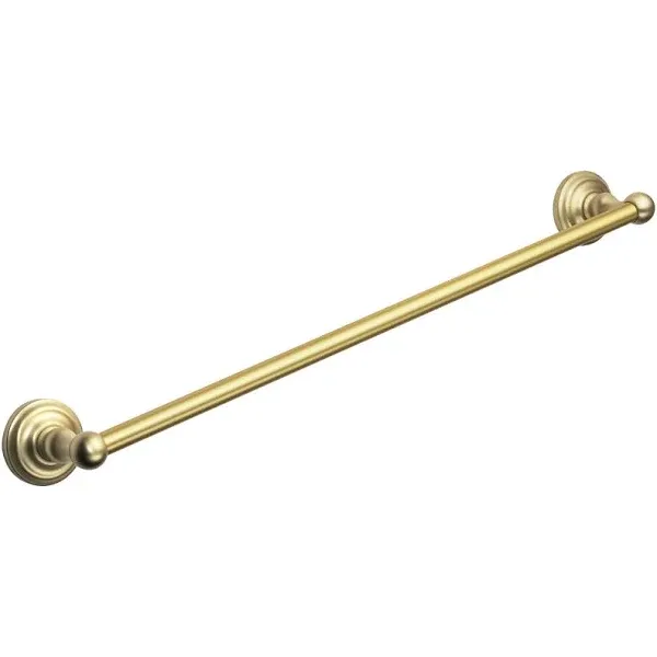 Designers Impressions Royal Series Brushed Brass 24" Towel Bar: MBA7721