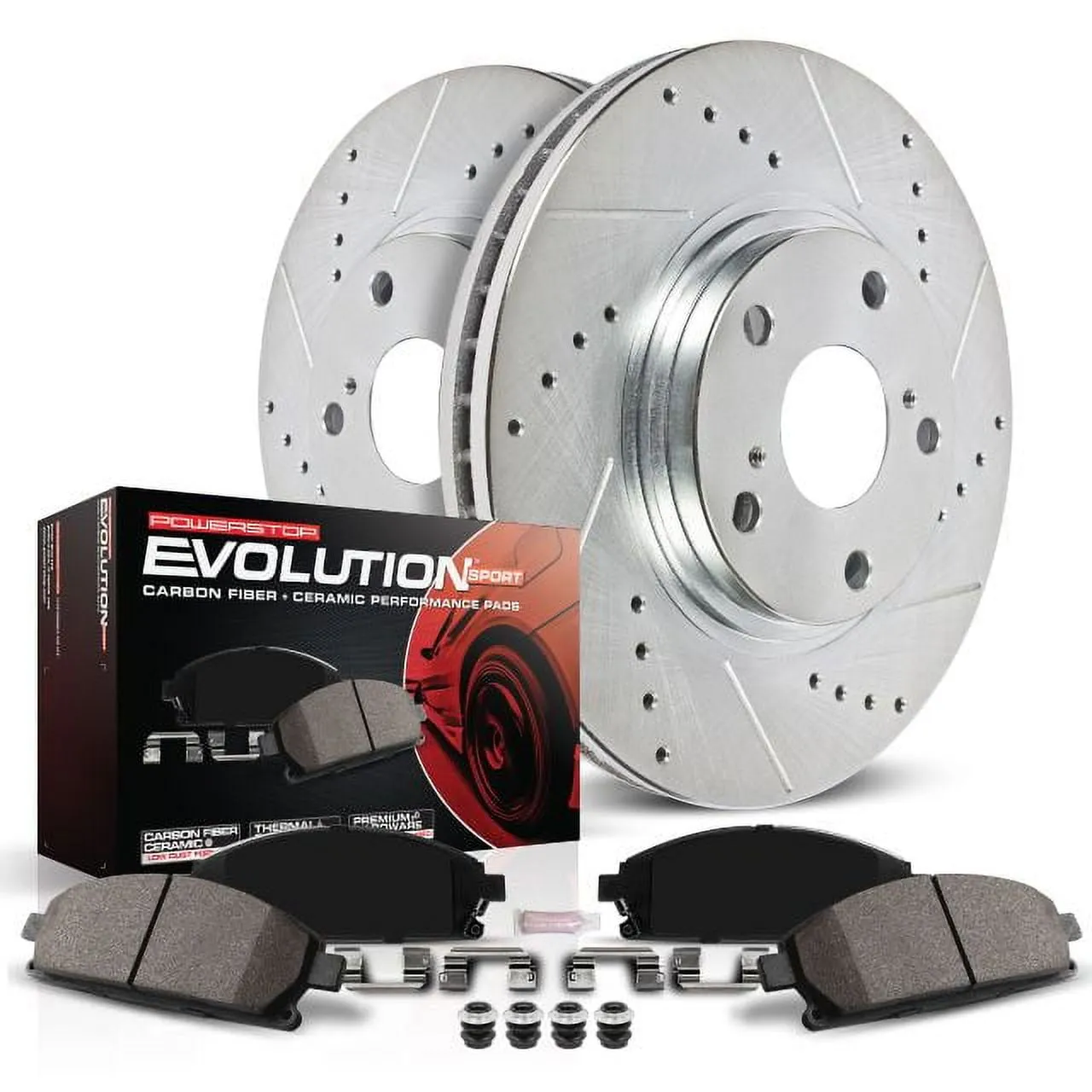 Power Stop 13-14 Mercedes-Benz C300 Front Z23 Evolution Sport Brake Kit