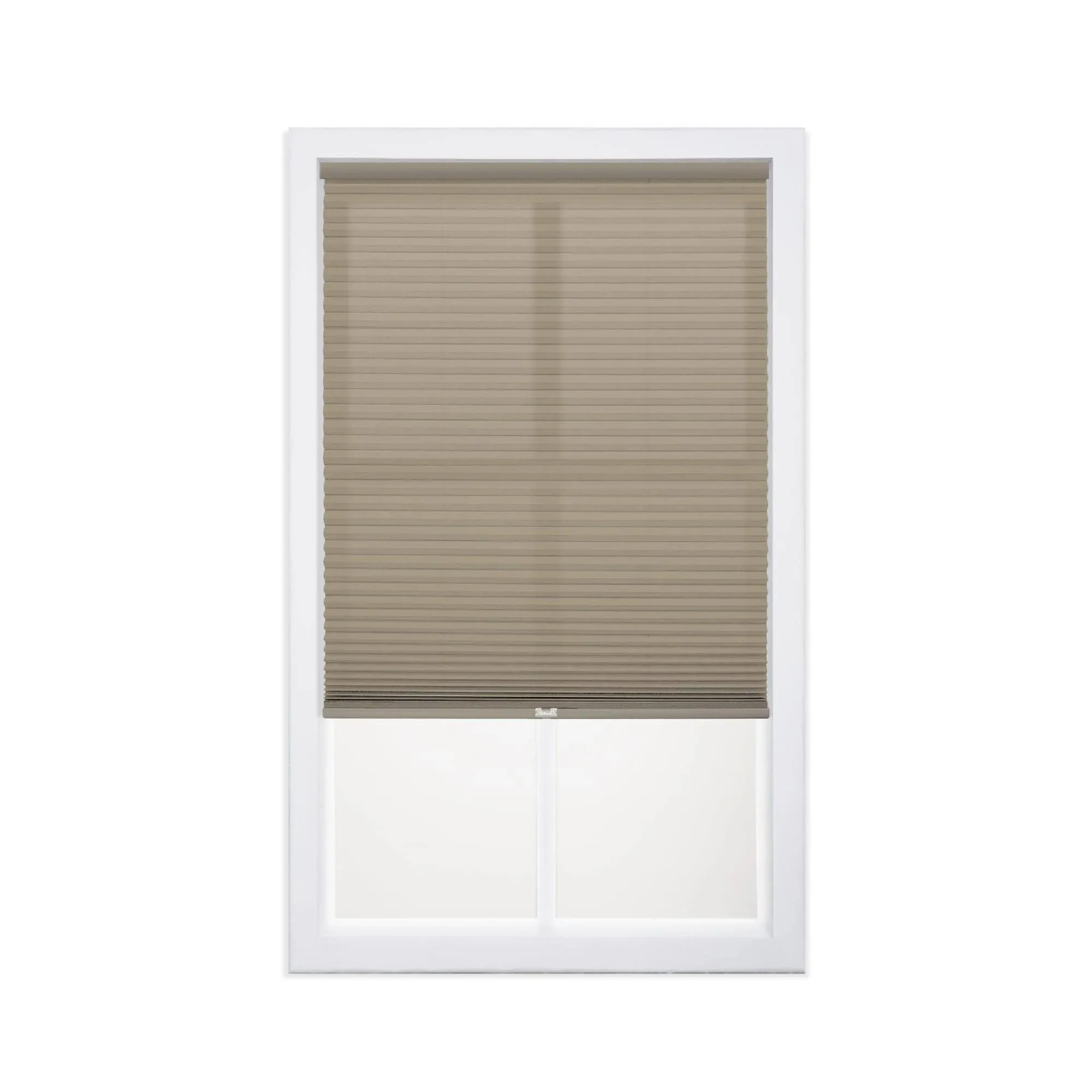 DEZ FURNISHINGS Cordless 1" Light Filtering Cellular Shade, 39.5"W x 48"H, Linen