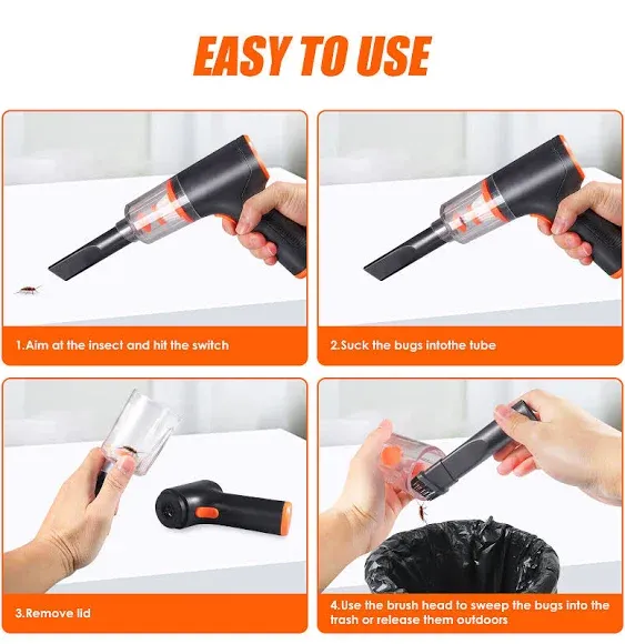 Powerful Handheld Bug Vacuum Insect Spider Pest Bee Catcher 12V