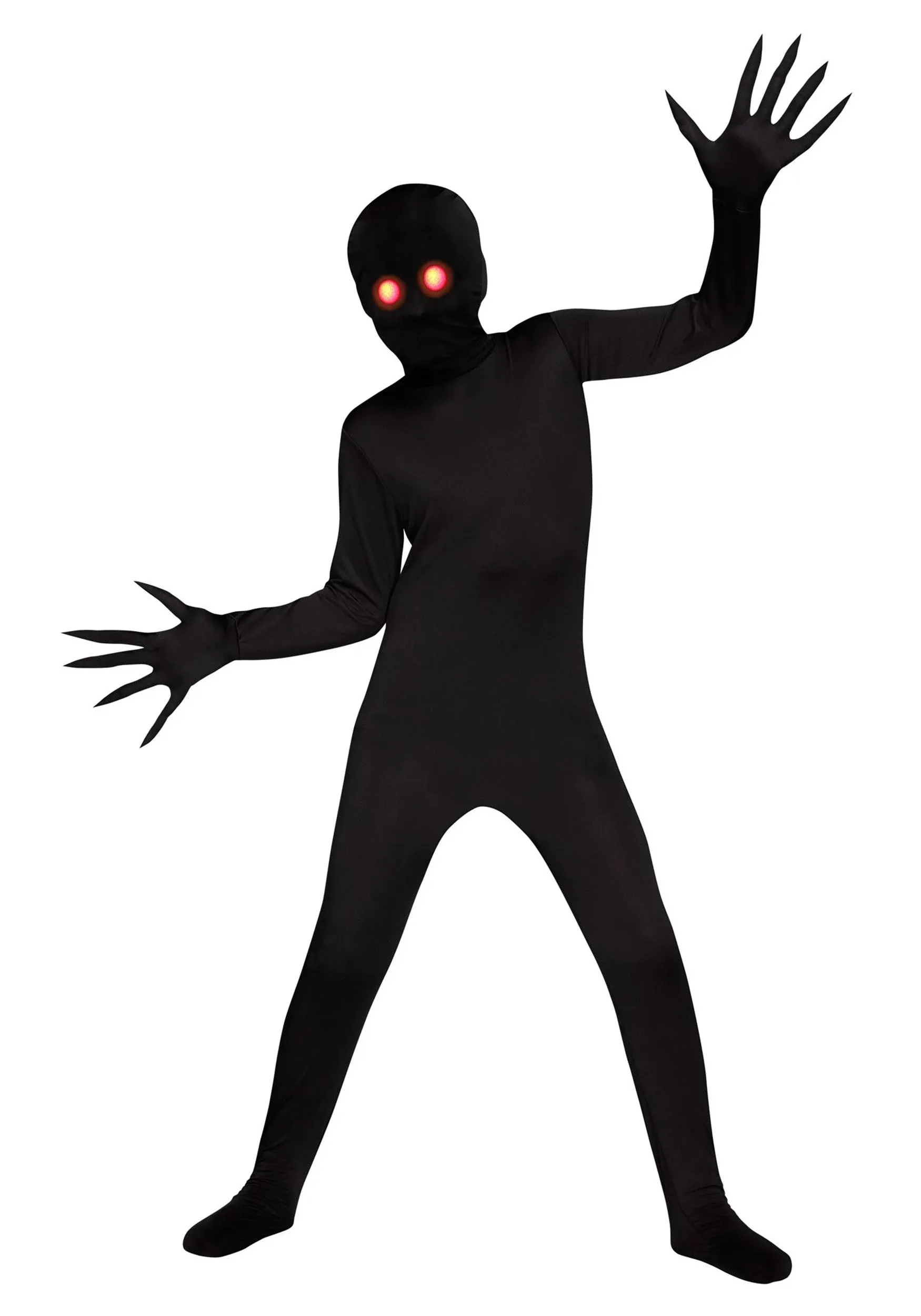 FUN World Fade Eye Shadow Demon Child Costume, Black, Large