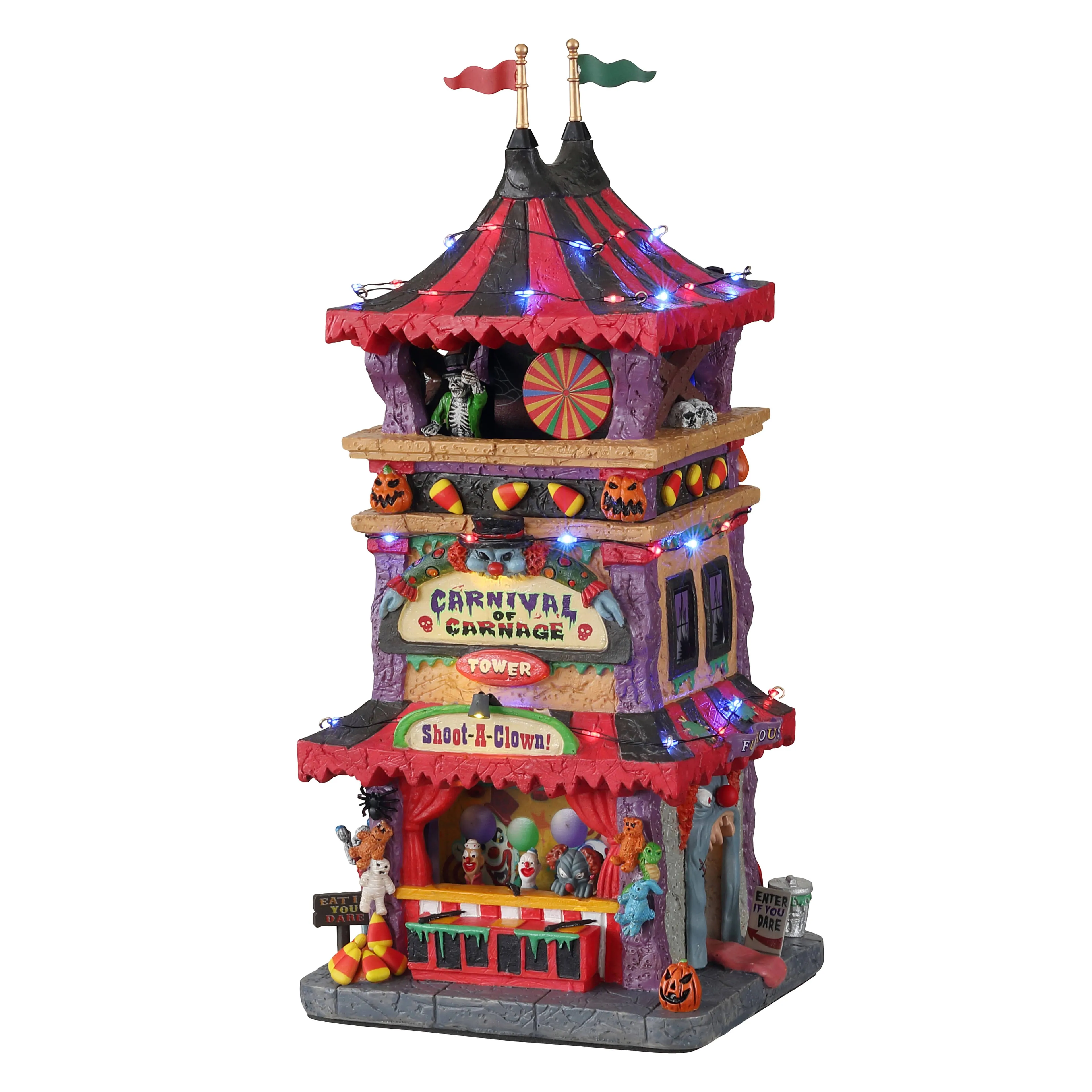 Lemax Spooky Town Carnival of Carnage- Brand New- Outstanding LED Lighting NIB