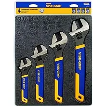 IRWIN Vise-Grip 2078706 4 piece Adjustable Wrench Tray Set