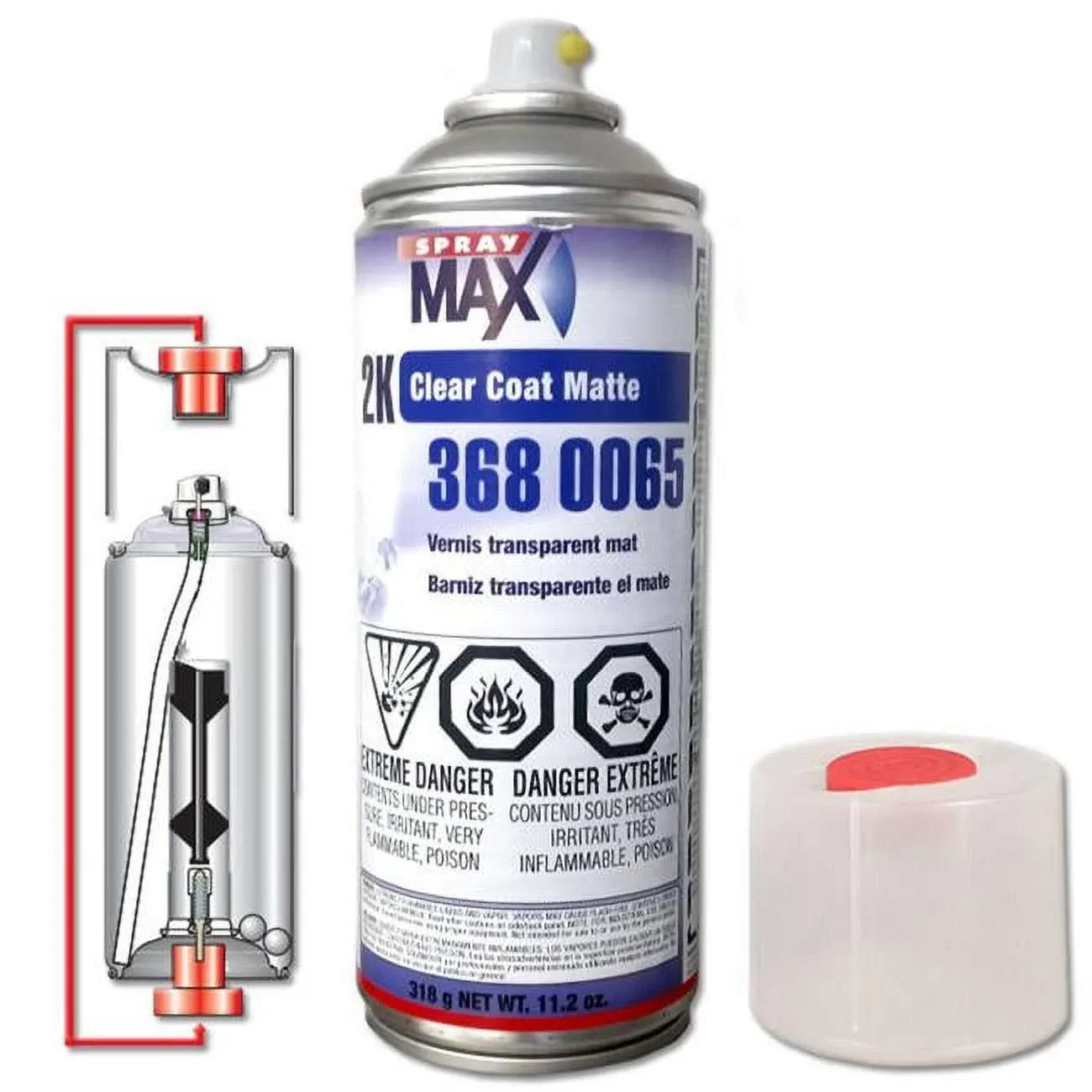 SprayMax 2K Matte Clear Coat Aerosol