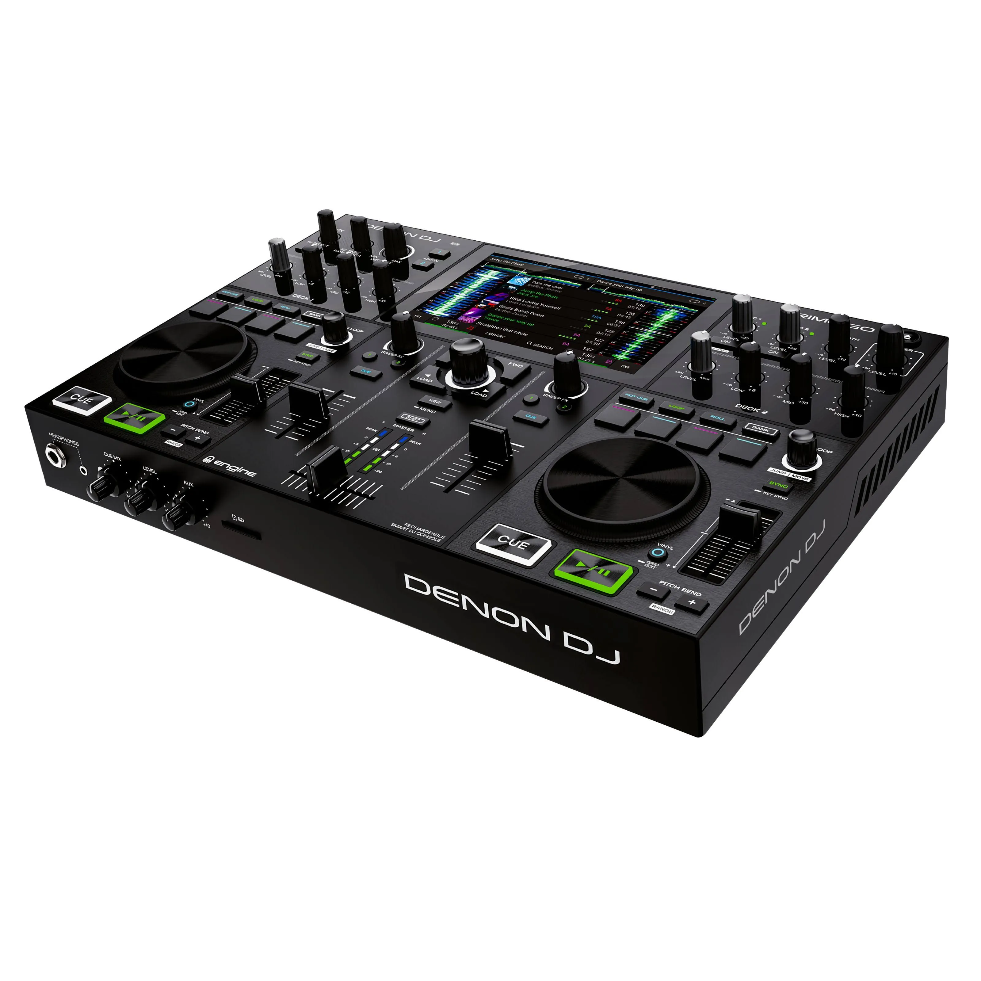 Denon DJ PRIME GO+ Professional 2-Channel Standalone DJ System with Bluetooth