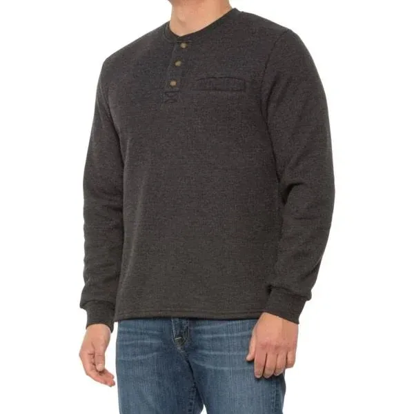 Coleman Men&#039;s 1/4 Snap Sherpa Lined Waffle Relaxed Fit Henley Shirt