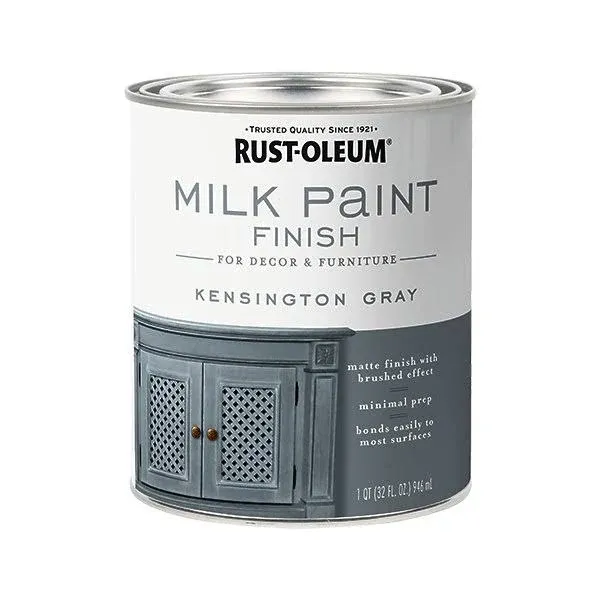 Rust-Oleum Kingston Milk Paint, Gray - 32 fl oz can