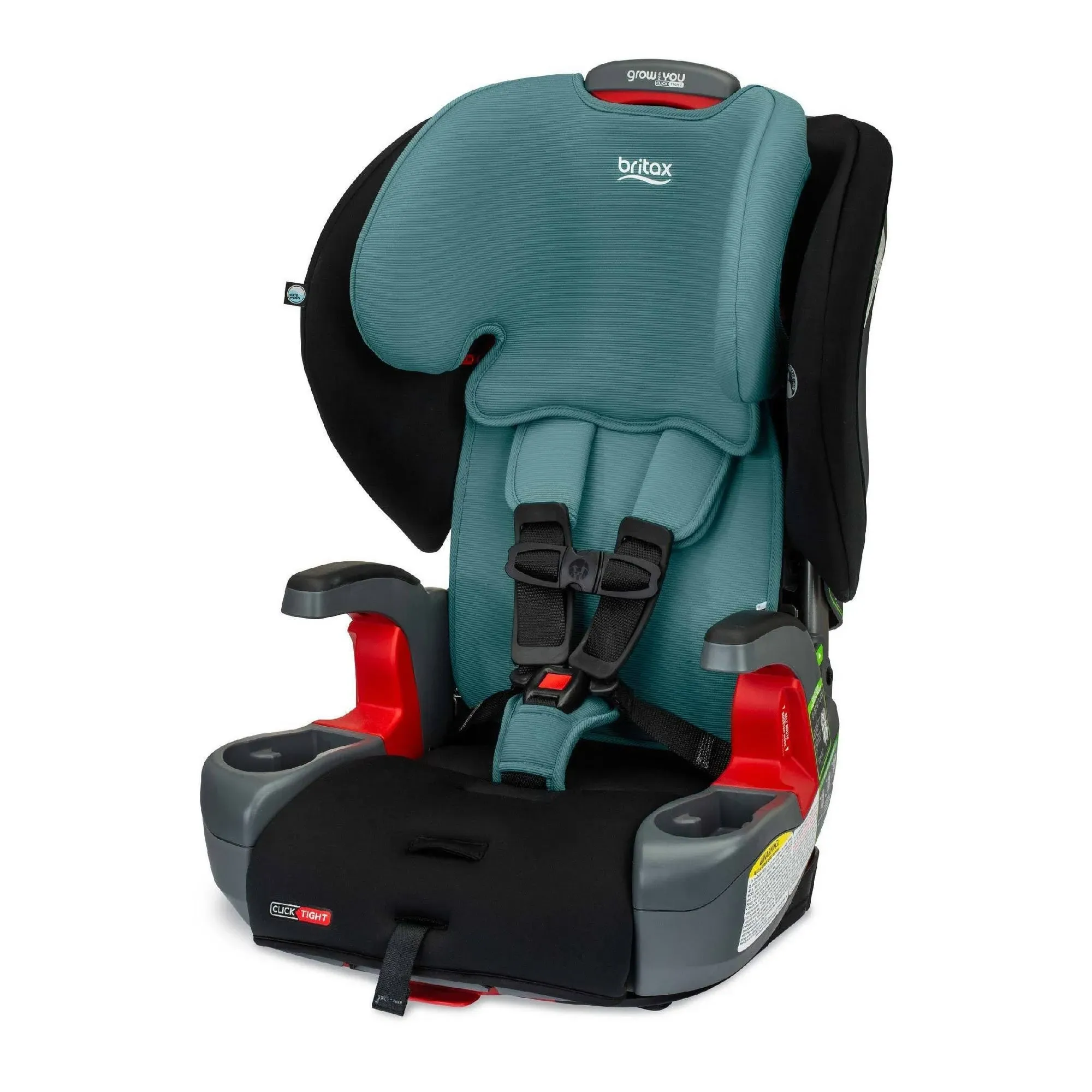 Britax Grow with You ClickTight Harness-2-Booster Car Seat, Cool N Dry - Cool Flow Moisture Wicking Fabric