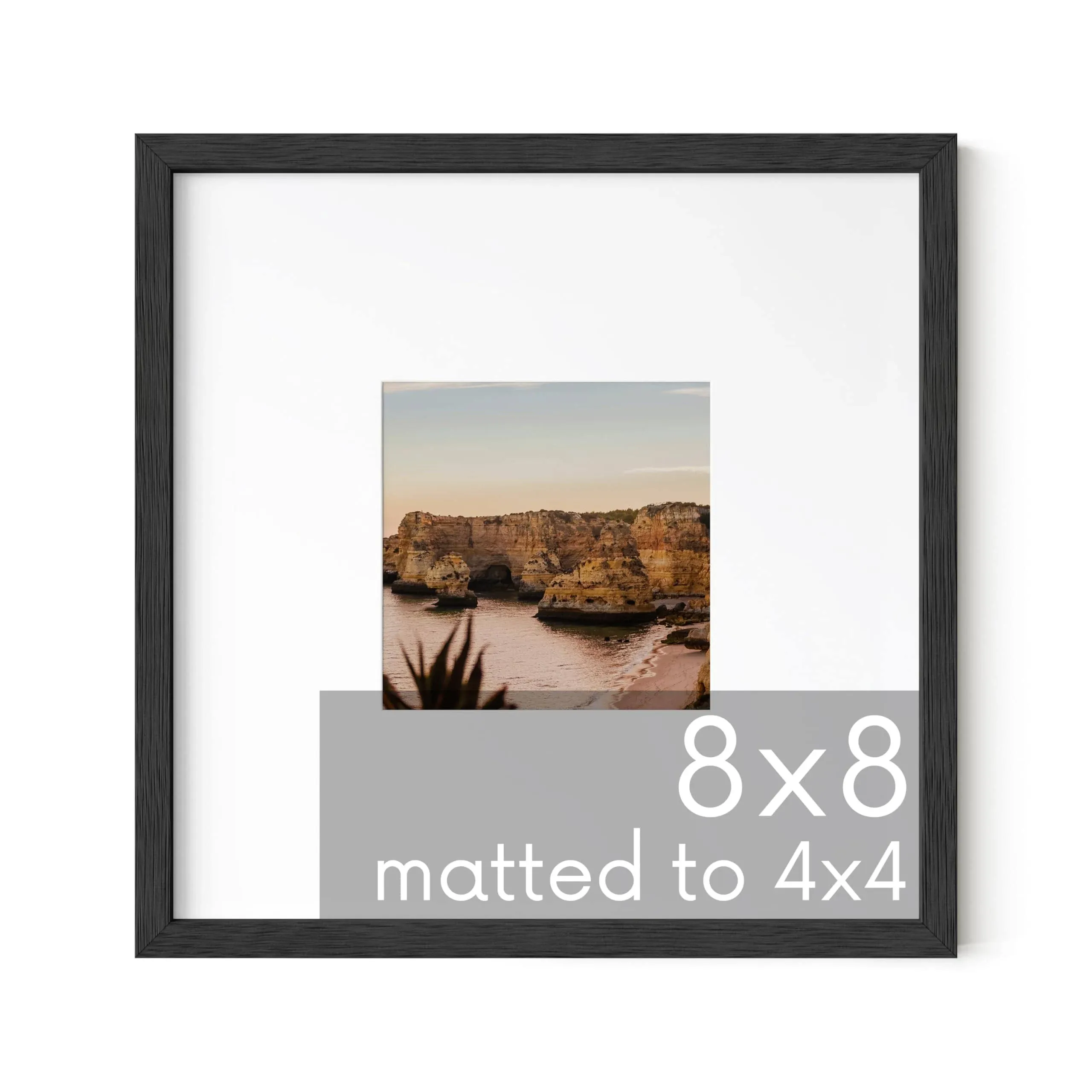 Haus AND Hues Solid Oak Picture Frame Matted Frame