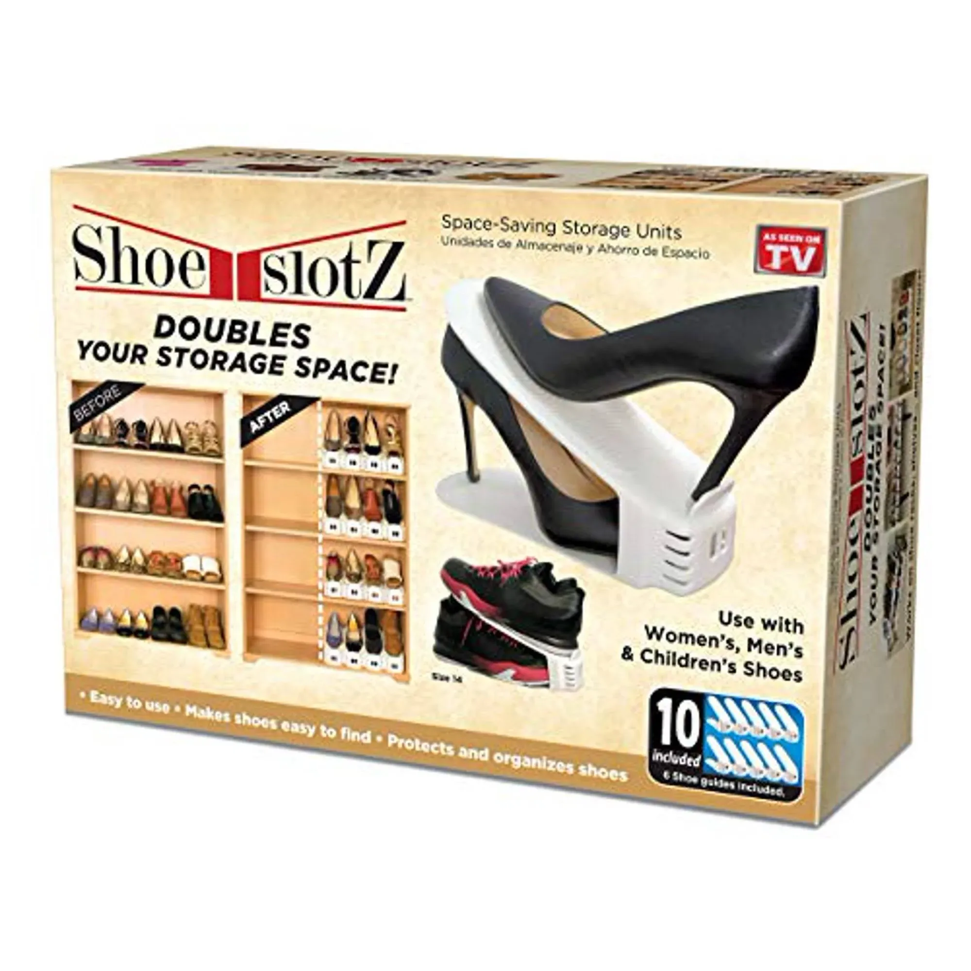 Clear Innovations Space-Saving Shoe Slotz