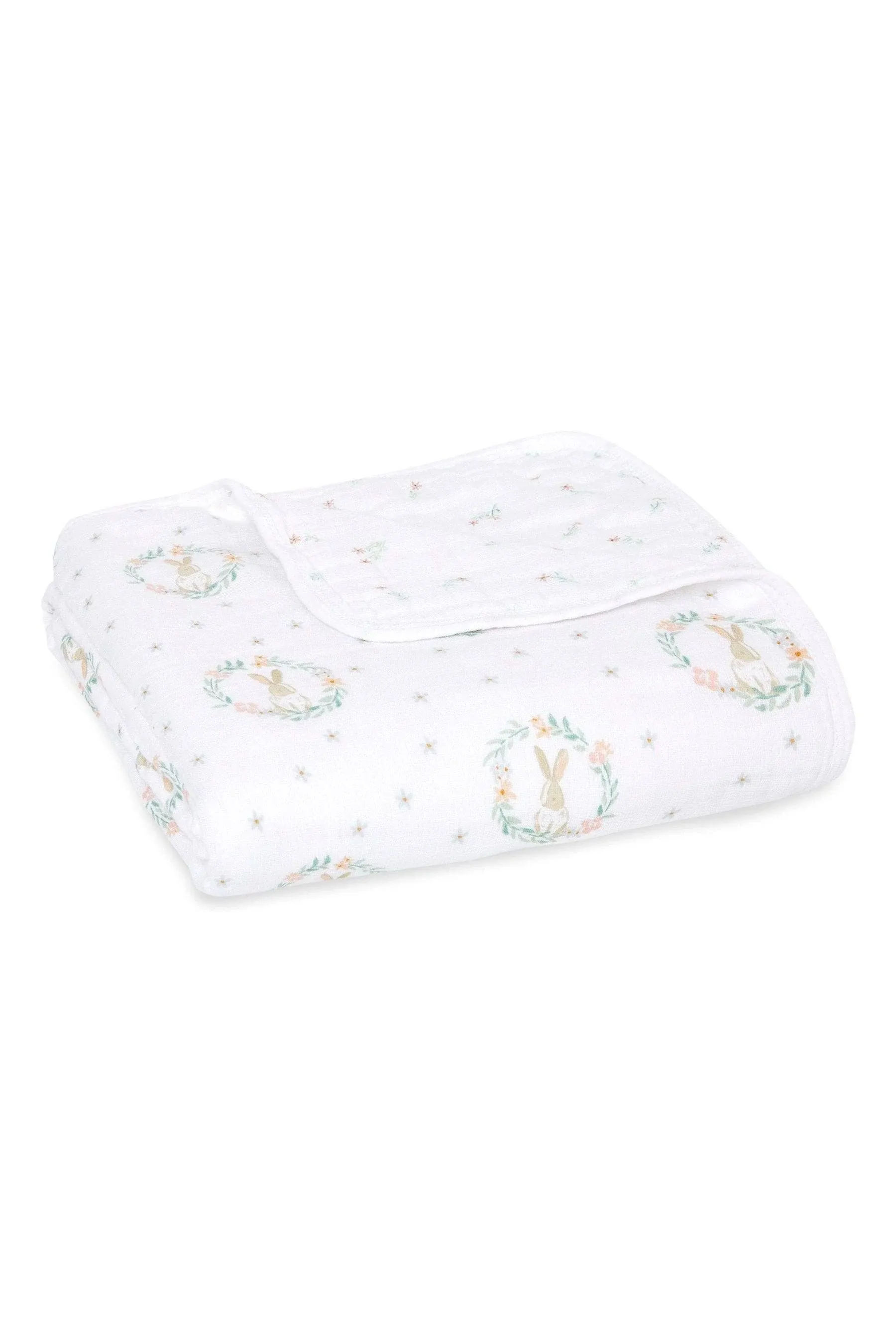 Aden + Anais Essentials Cotton Muslin Blanket Blushing Bunnies