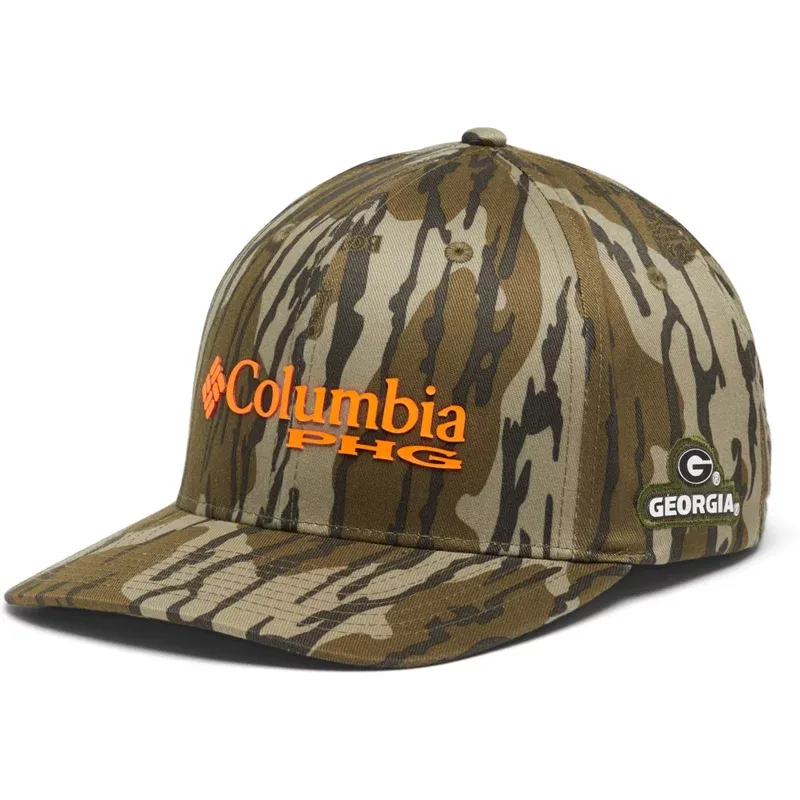 Columbia Sportswear Men’s University of Georgia Collegiate PHG Camo Ball Cap Brown, Large/X-Large - NCAA Men's Caps at Academy Sports