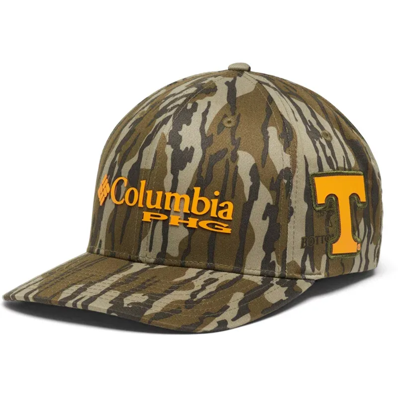 Columbia Sportswear Men’s University of Tennessee Collegiate PHG Camo Ball Cap Brown, Small/Medium - NCAA Men's Caps at Academy Sports