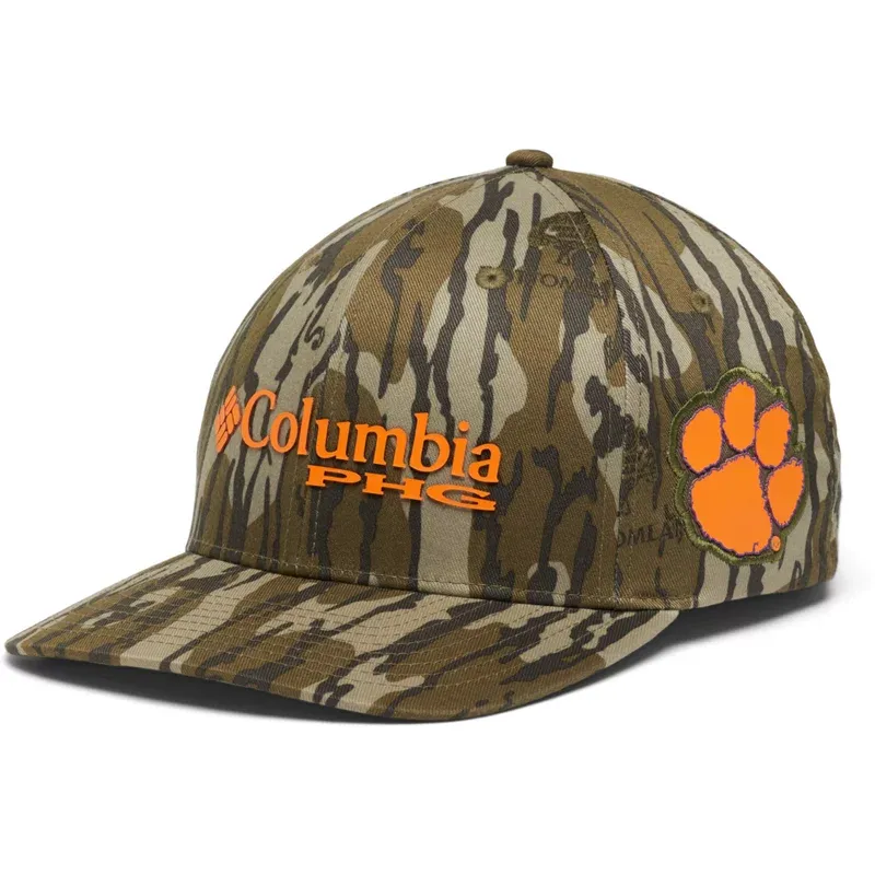 Columbia Sportswear Men’s Clemson University Collegiate PHG Camo Ball Cap Brown, Large/X-Large - NCAA Men's Caps at Academy Sports