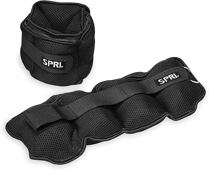 SPRI Adjustable Ankle Weights - Walking Weights for Strength Training Exercises, Resistance Endurance Workouts, General Fitness - For Strengthening & Toning Lower Body