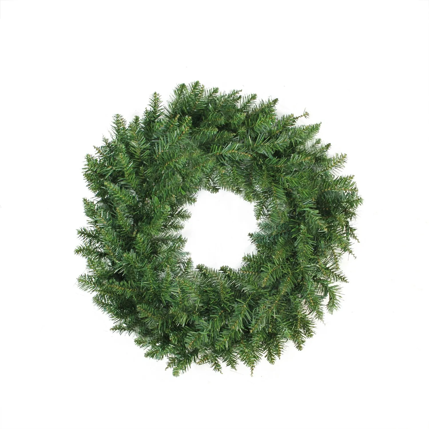 Buffalo Fir Artificial Christmas Wreath - 24-Inch, Unlit - Green