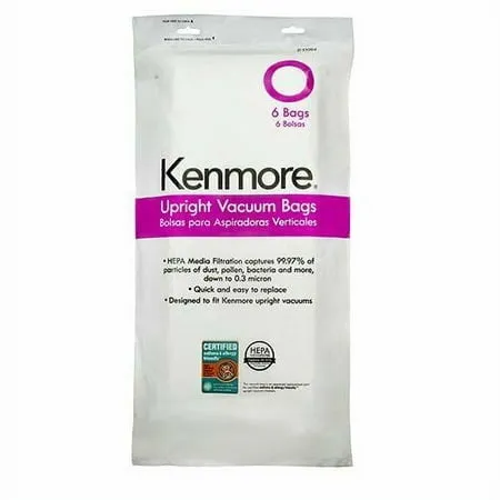 Kenmore 53294 6 Type O Hepa Vacuum Bags for Upright