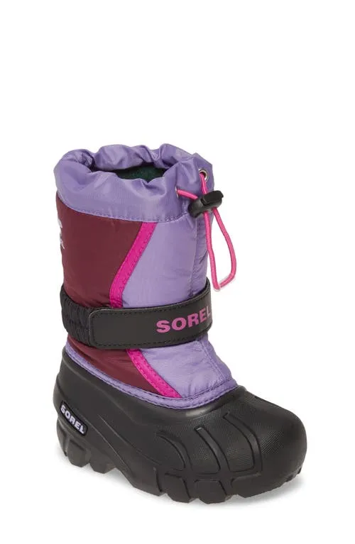 Sorel Youth Flurry Black, Super Blue / 4