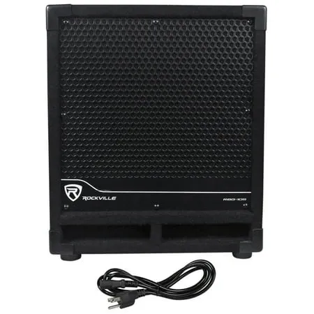 New Rockville RBG10S Bass Gig 10" 1200 Watt Active Powered PA Subwoofer DJ/Pro