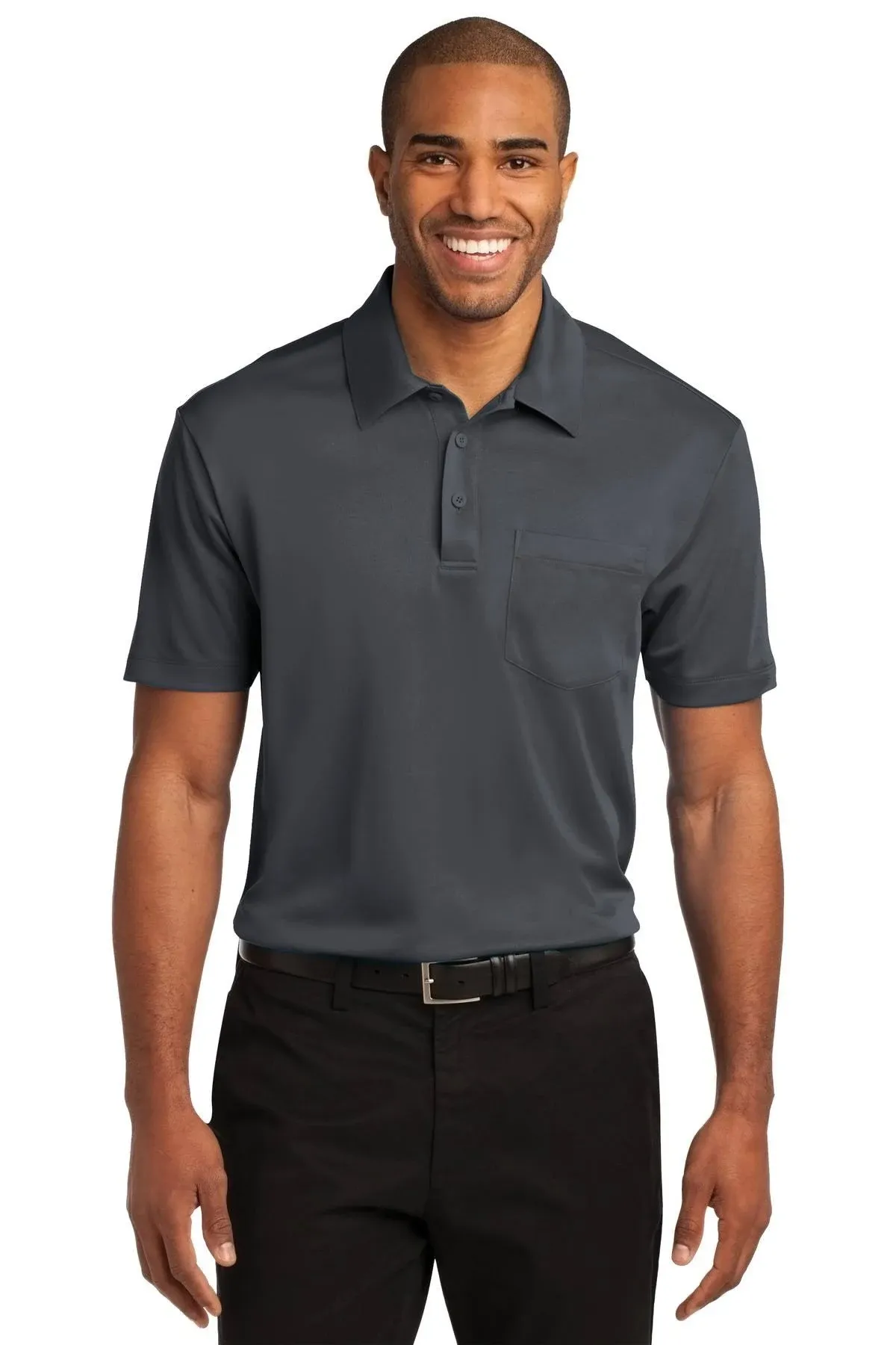 Port Authority K540P Silk Touch Performance Pocket Polo - Royal - S